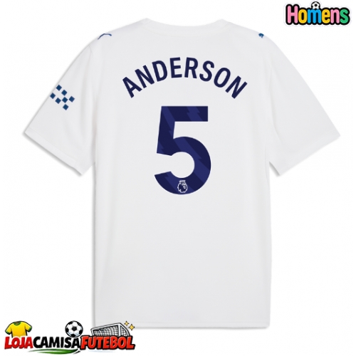 Camisa de Futebol Manchester City Elliot Anderson #5 Equipamento Alternativo 2026-27 Manga Curta